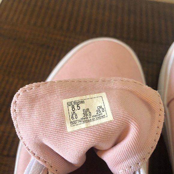 Vans "Old Skool Shoe" Women's Pink Canvas SZ 8.5 - Picture 4 of 5
